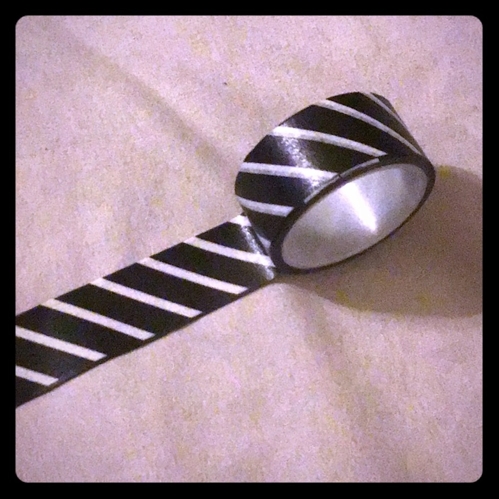 Black stripes tape